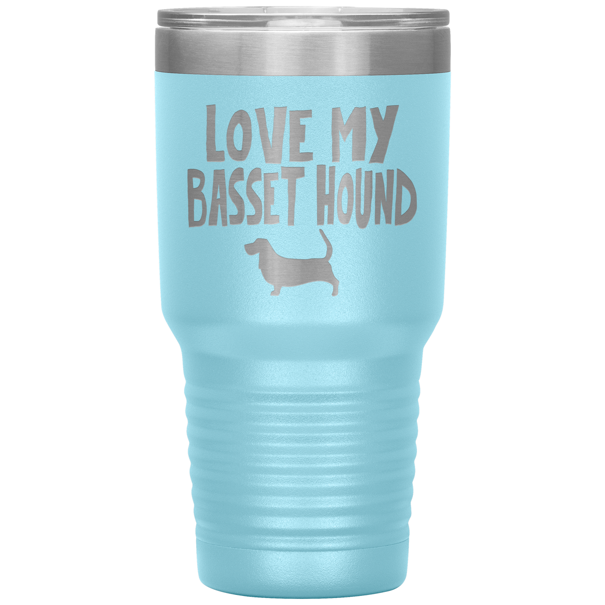 Love My Basset Hound 30 Oz Vacuum Tumbler