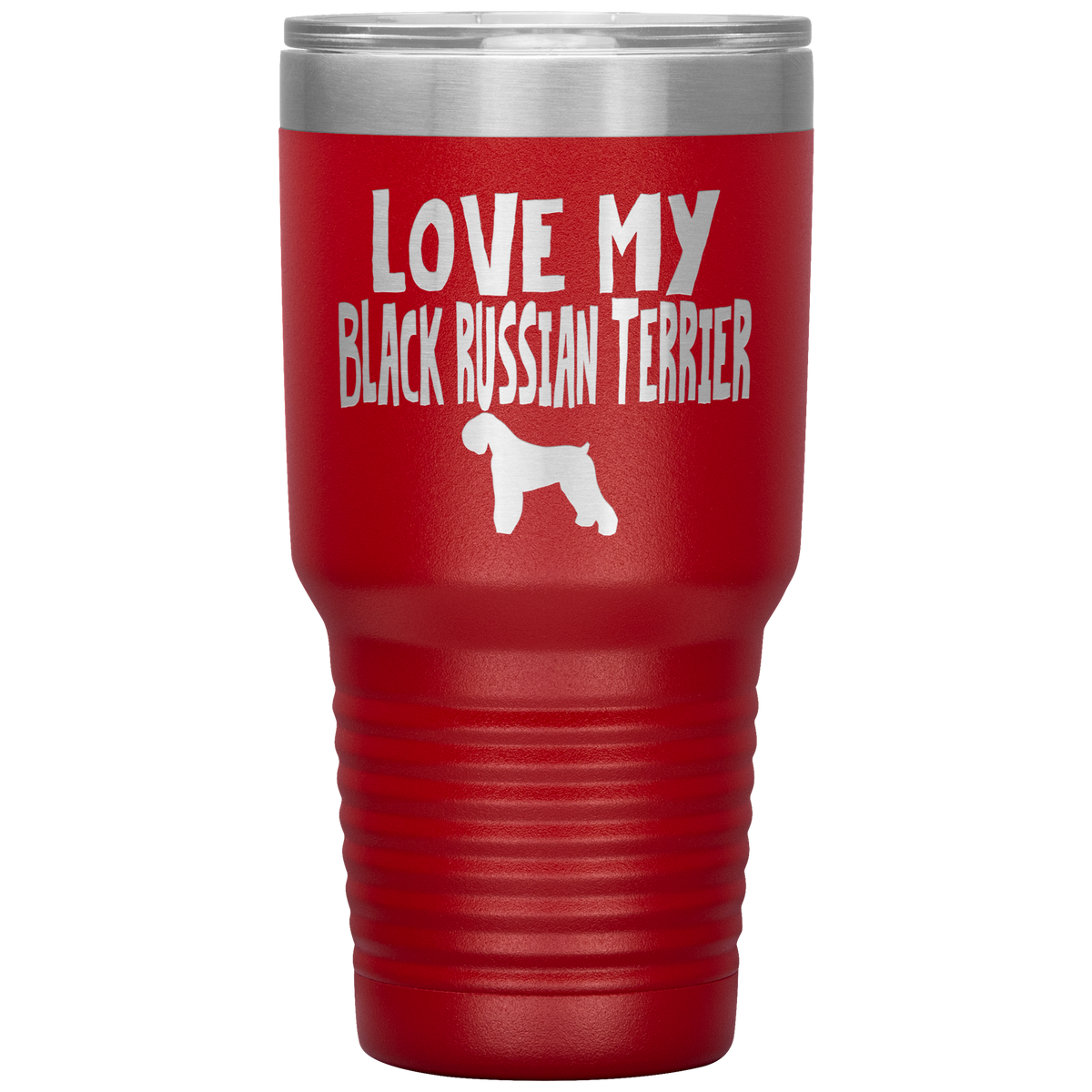 Love My Black Russian Terrier 30 Oz Vacuum Tumbler