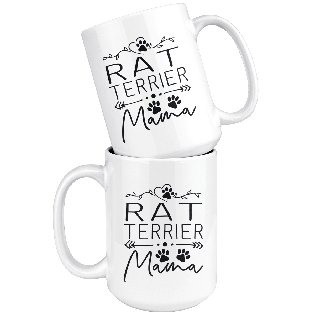 Rat Terrier Dog Mama Coffee / Tea Ceramic Mug - 11oz / 15oz Drinkware