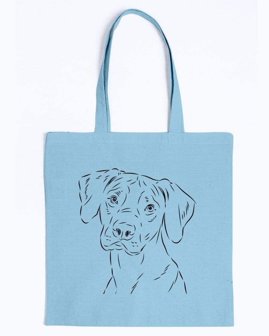 Rhodesian Ridgeback Doodle Dogs Canvas Tote Bag Accessories Light Blue / M