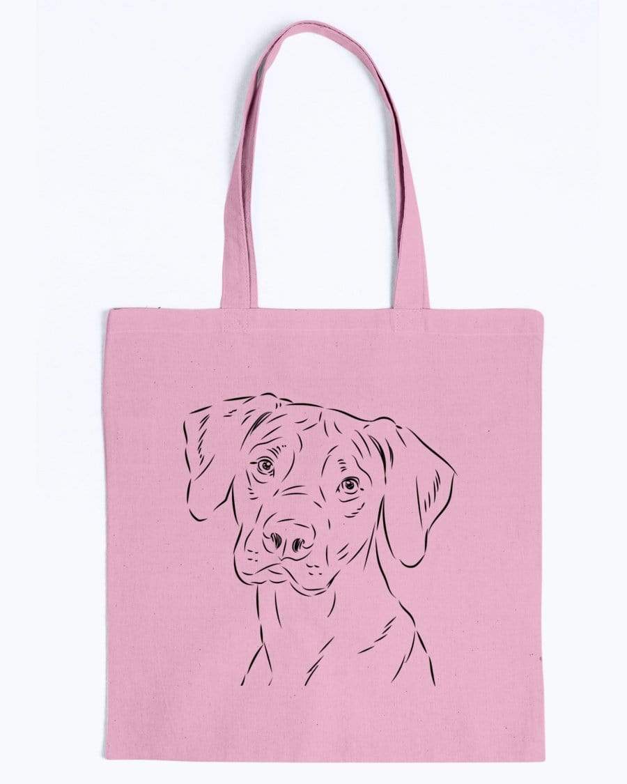 Rhodesian Ridgeback Doodle Dogs Canvas Tote Bag Accessories Pink / M