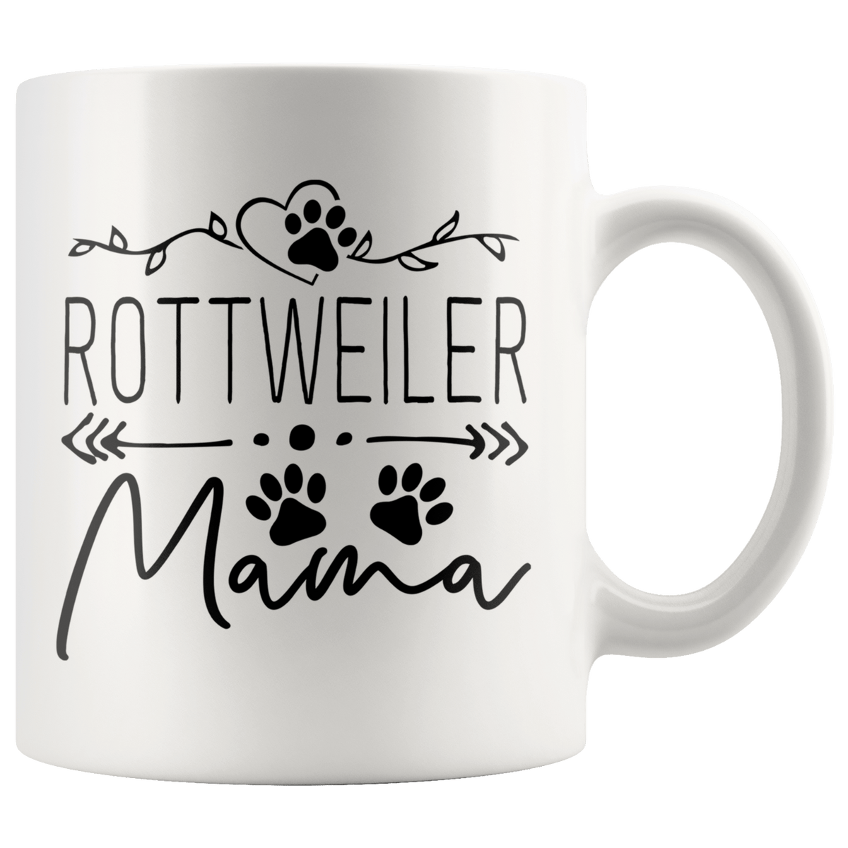 Rottweiler Dog Mama Coffee / Tea Ceramic Mug - 11oz / 15oz Drinkware 11oz Mug