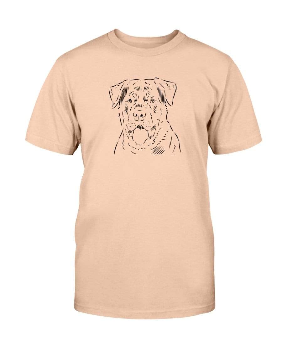 Rottweiler Doodle Doggies Super Soft Unisex T-Shirt Shirts Sunset / S