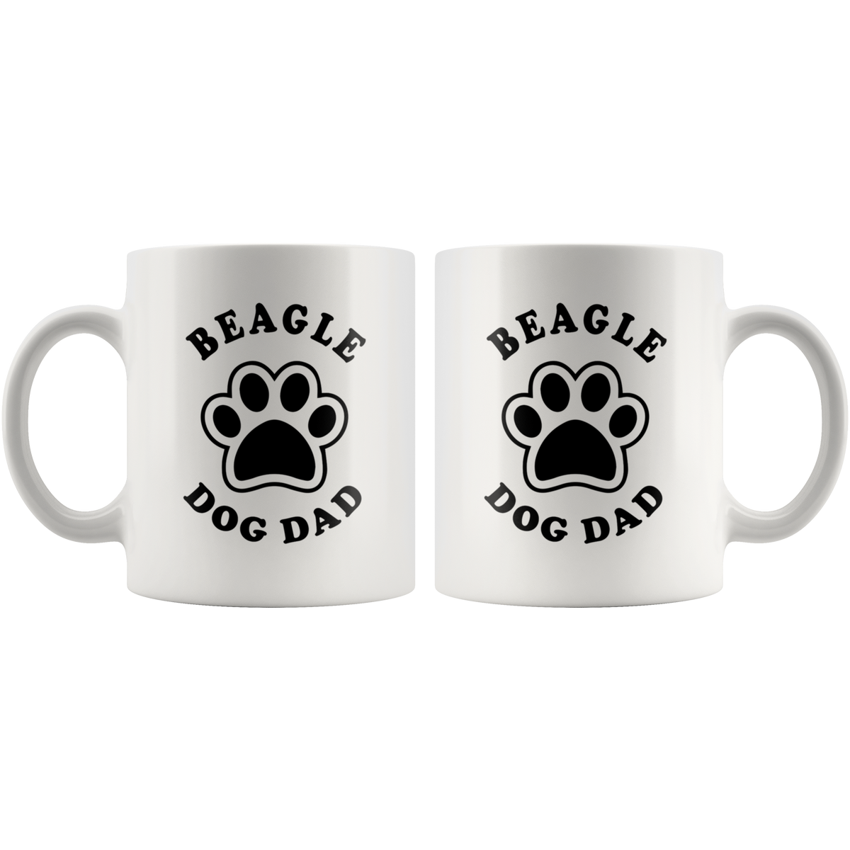 Beagle Dog Dad Coffee / Tea Ceramic Mug - 11oz / 15oz