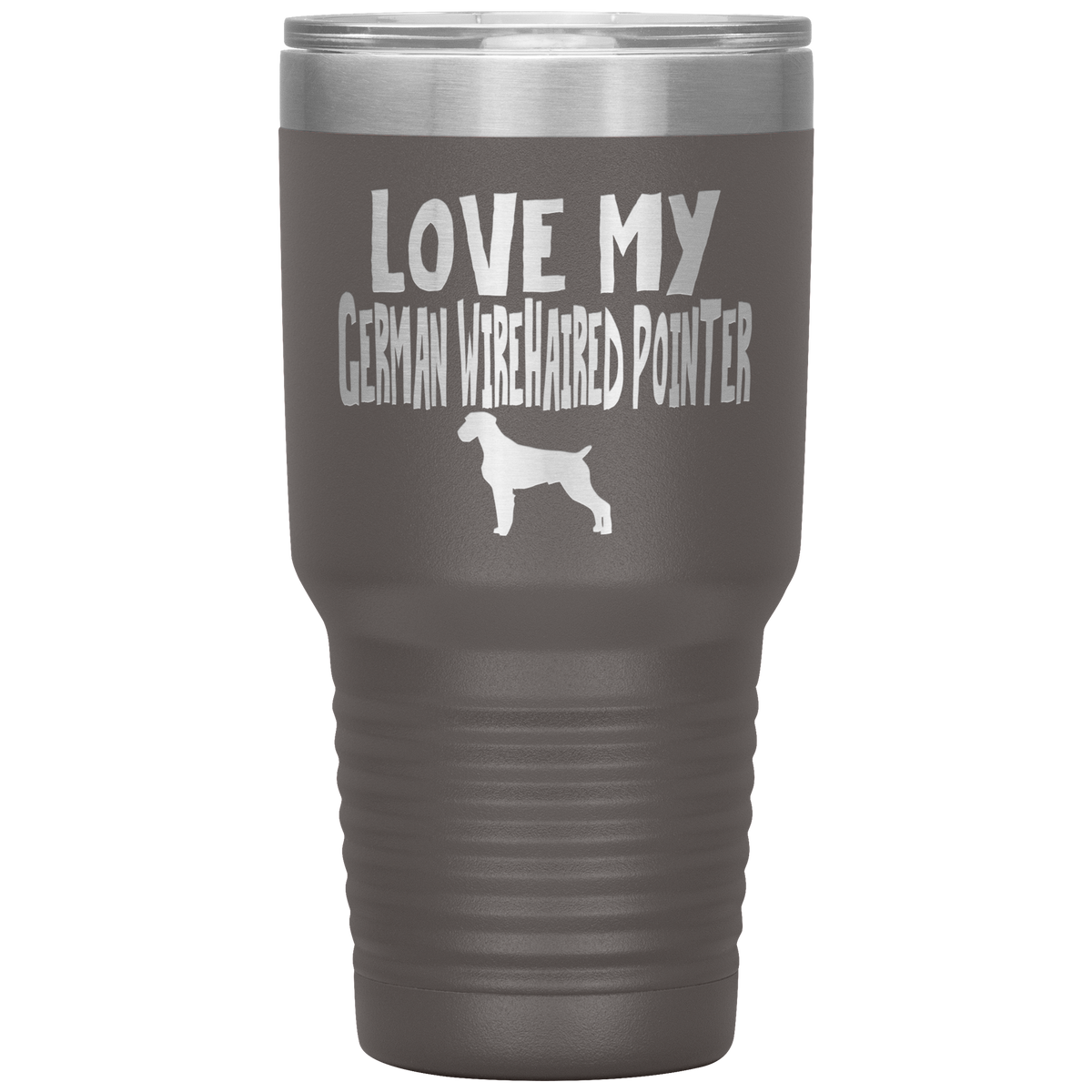Love My German Wirehaired Pointer 30 Oz Vacuum Tumbler