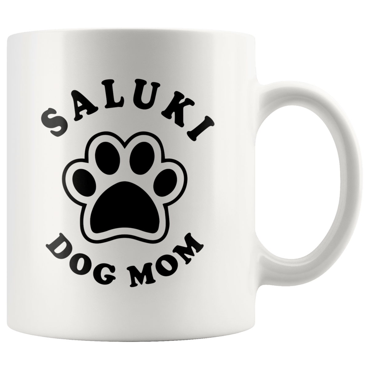 Saluki Dog Mom Coffee / Tea Ceramic Mug - 11oz / 15oz Drinkware 11oz Mug