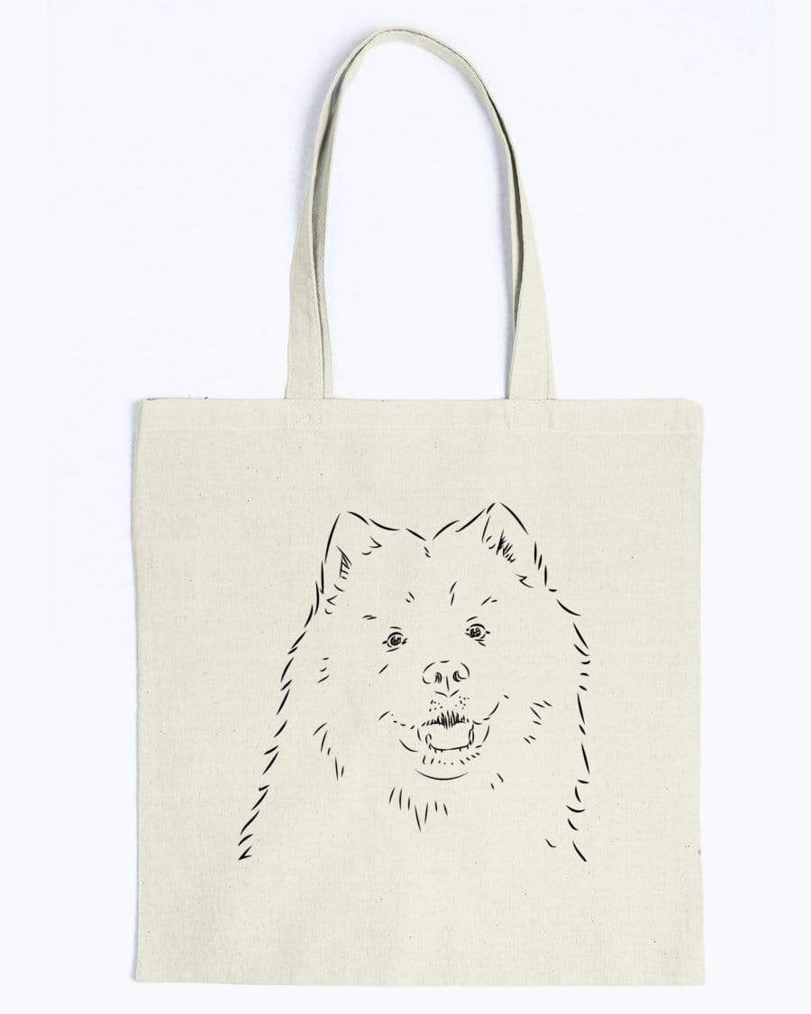 Samoyed Doodle Dogs Canvas Tote Bag Accessories Natural / M