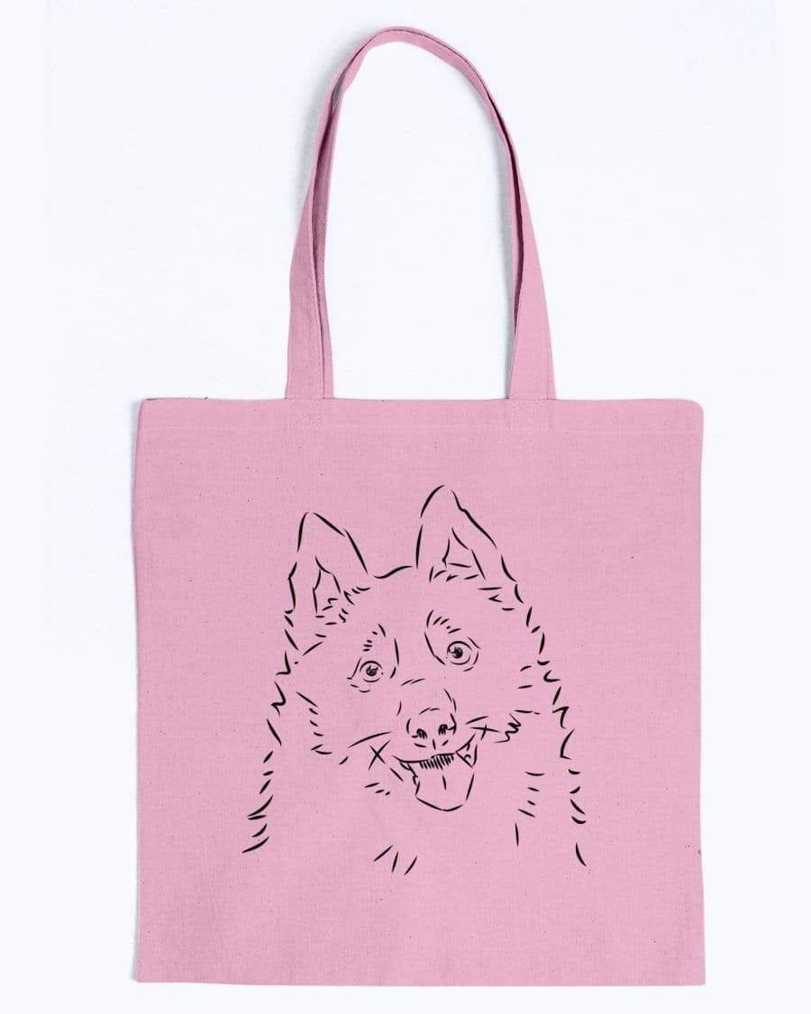Schipperke Doodle Dogs Canvas Tote Bag Accessories Pink / M