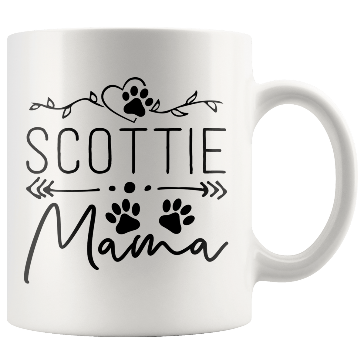 Scottish Terrier Dog Mama Coffee / Tea Ceramic Mug - 11oz / 15oz Drinkware 11oz Mug