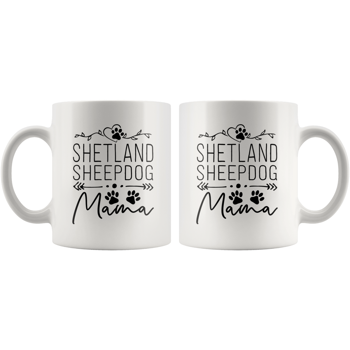 Shetland Sheepdog Dog Mama Coffee / Tea Ceramic Mug - 11oz / 15oz Drinkware