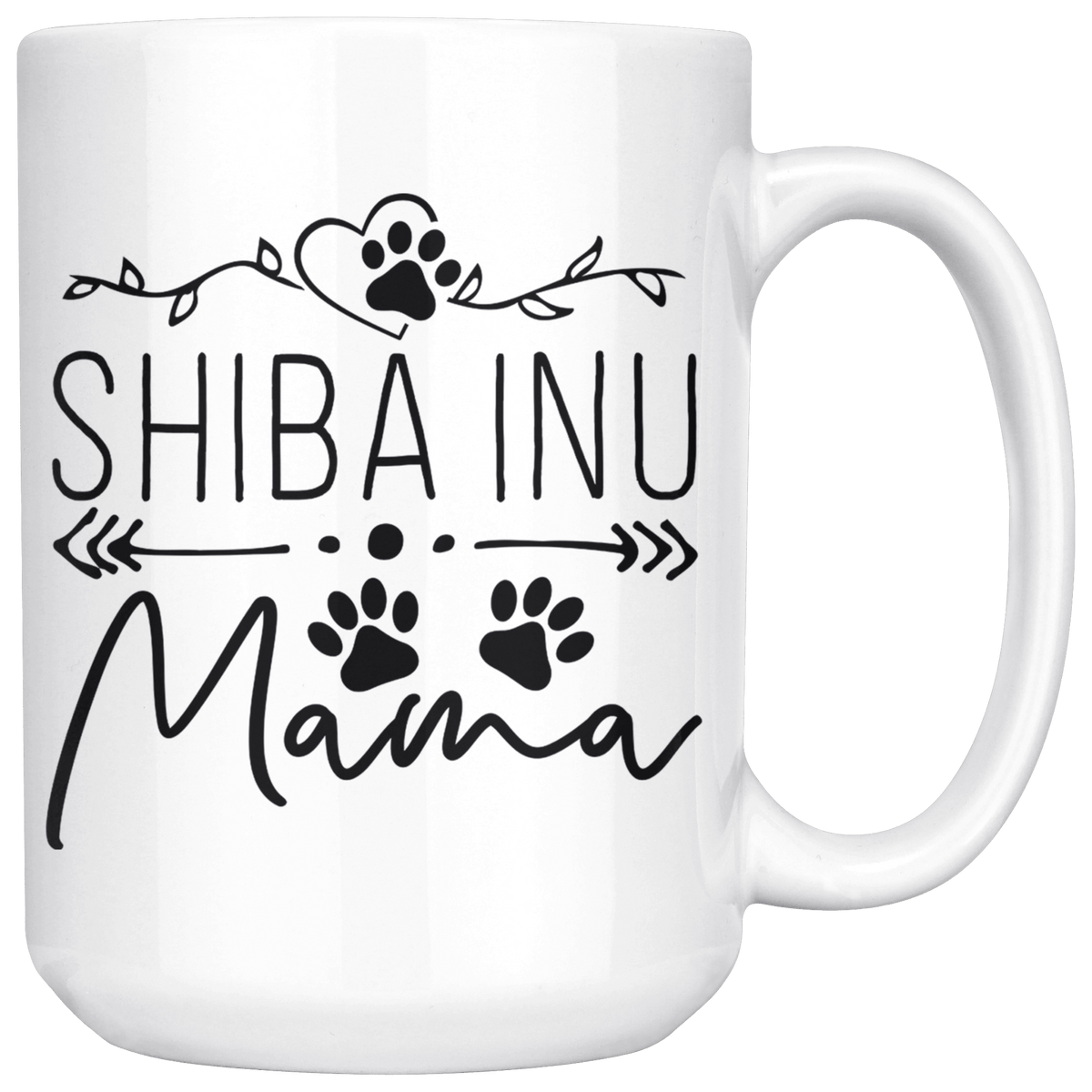 Shiba Inu Dog Mama Coffee / Tea Ceramic Mug - 11oz / 15oz Drinkware 15oz Mug