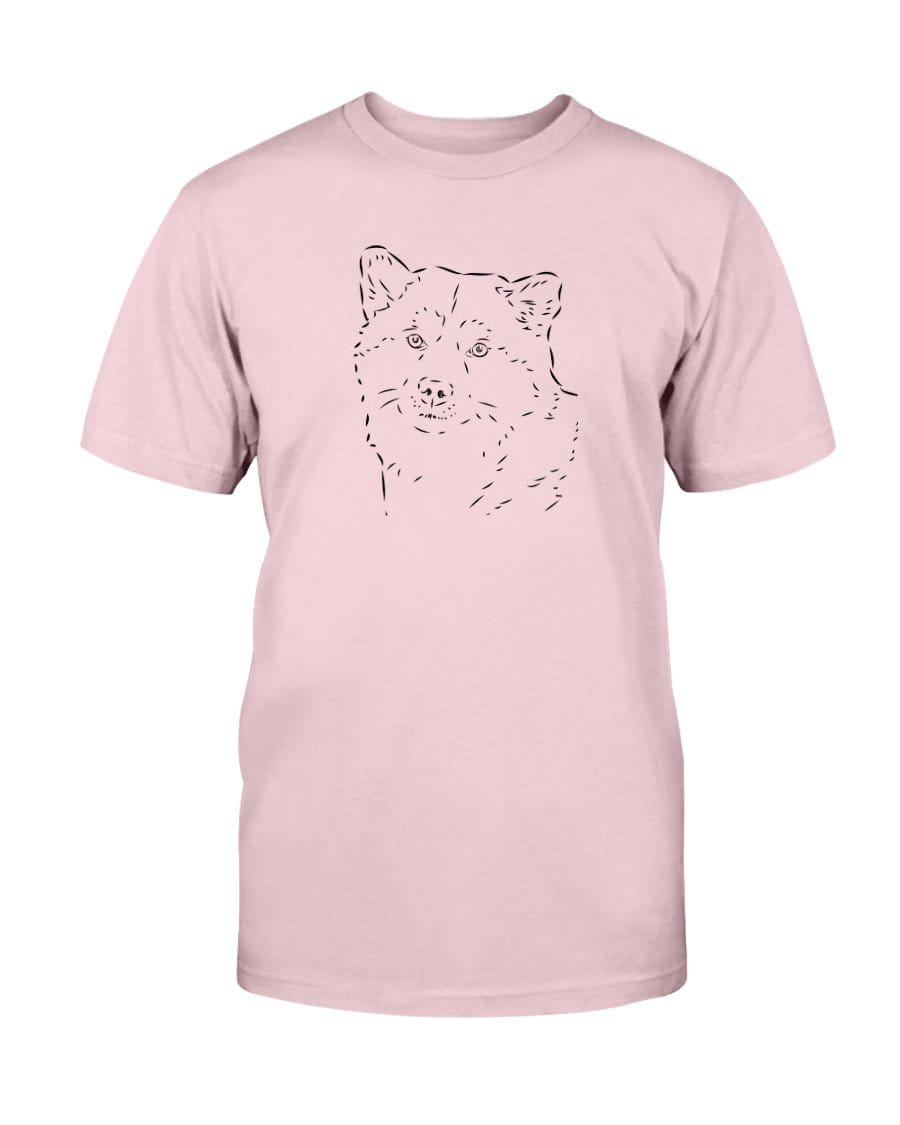 Shiba Inu Doodle Doggies Super Soft Unisex T-Shirt Shirts Pink / S