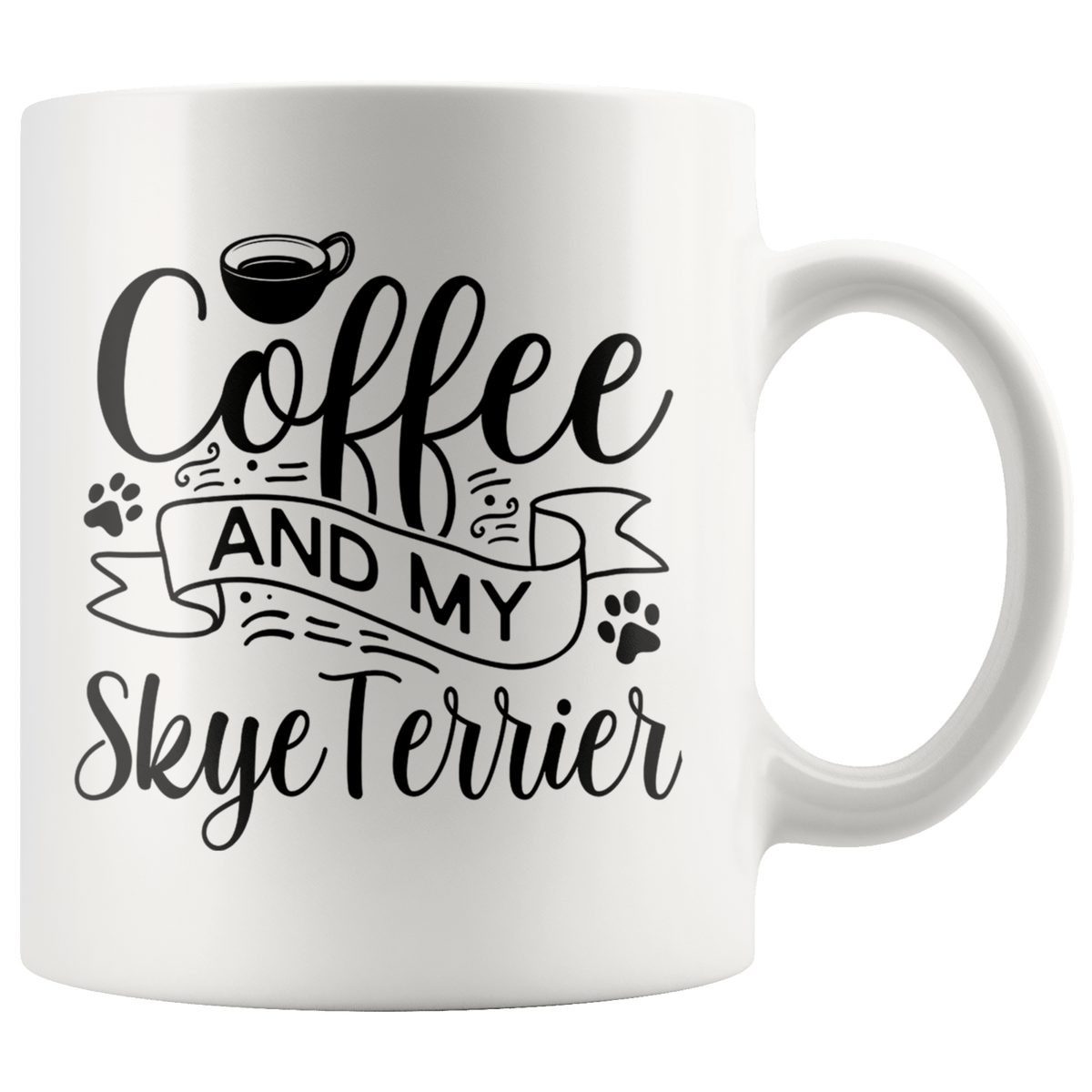 Silky Terrier Coffee and my Dog Coffee / Tea Ceramic Mug - 11oz / 15oz Drinkware 11oz Mug