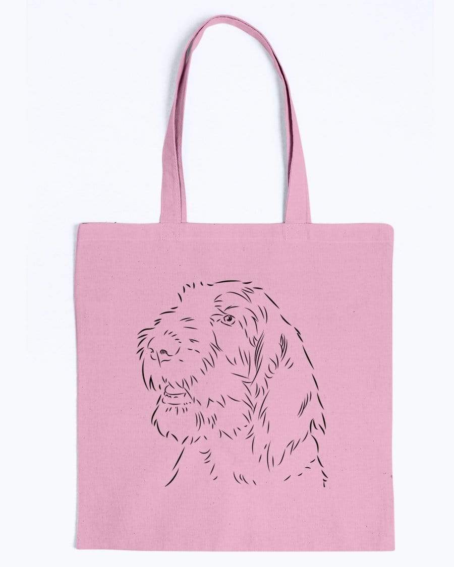 Spinone Italiano Doodle Dogs Canvas Tote Bag Accessories Pink / M