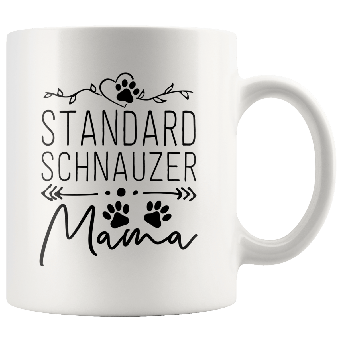 Standard Schnauzer Dog Mama Coffee / Tea Ceramic Mug - 11oz / 15oz Drinkware 11oz Mug