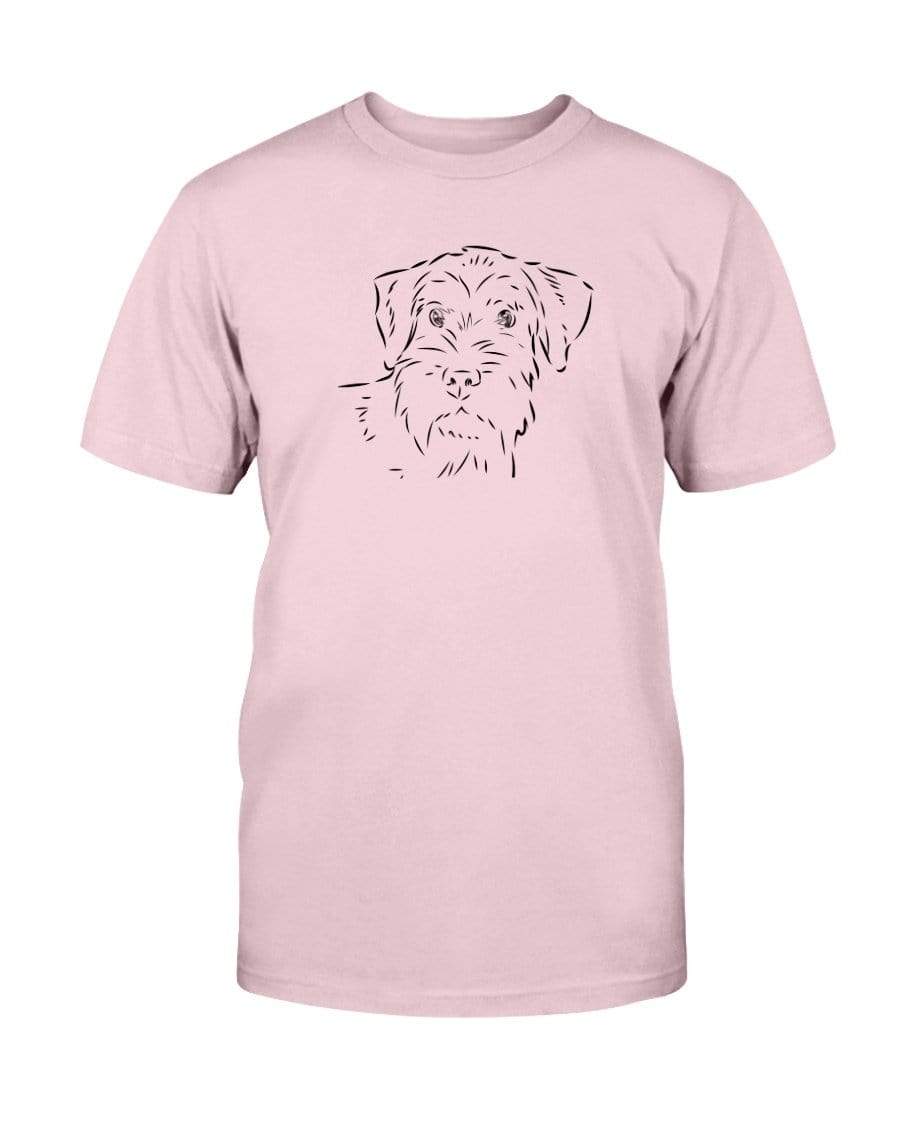 Standard Schnauzer Doodle Doggies Super Soft Unisex T-Shirt Shirts Pink / S
