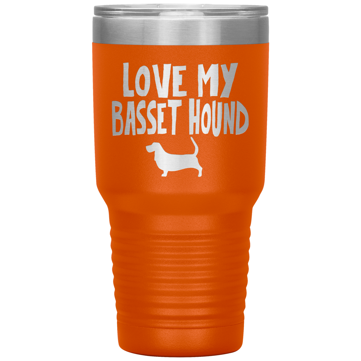 Love My Basset Hound 30 Oz Vacuum Tumbler