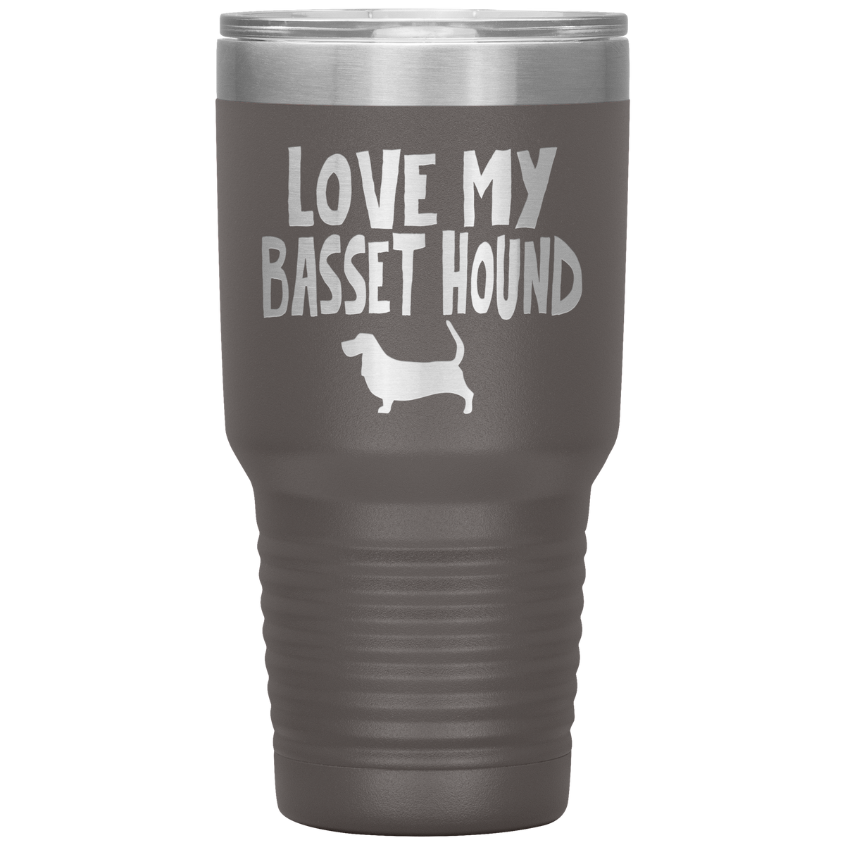 Love My Basset Hound 30 Oz Vacuum Tumbler