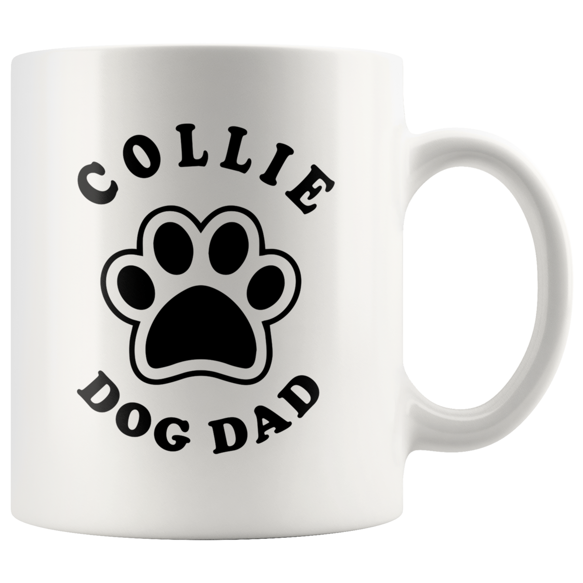 Collie Dog Dad Coffee / Tea Ceramic Mug - 11oz / 15oz