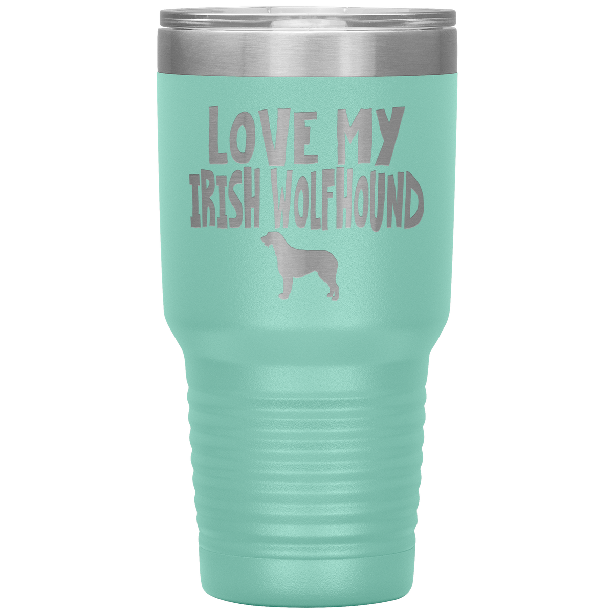 Love My Irish Wolfhound 30 Oz Vacuum Tumbler