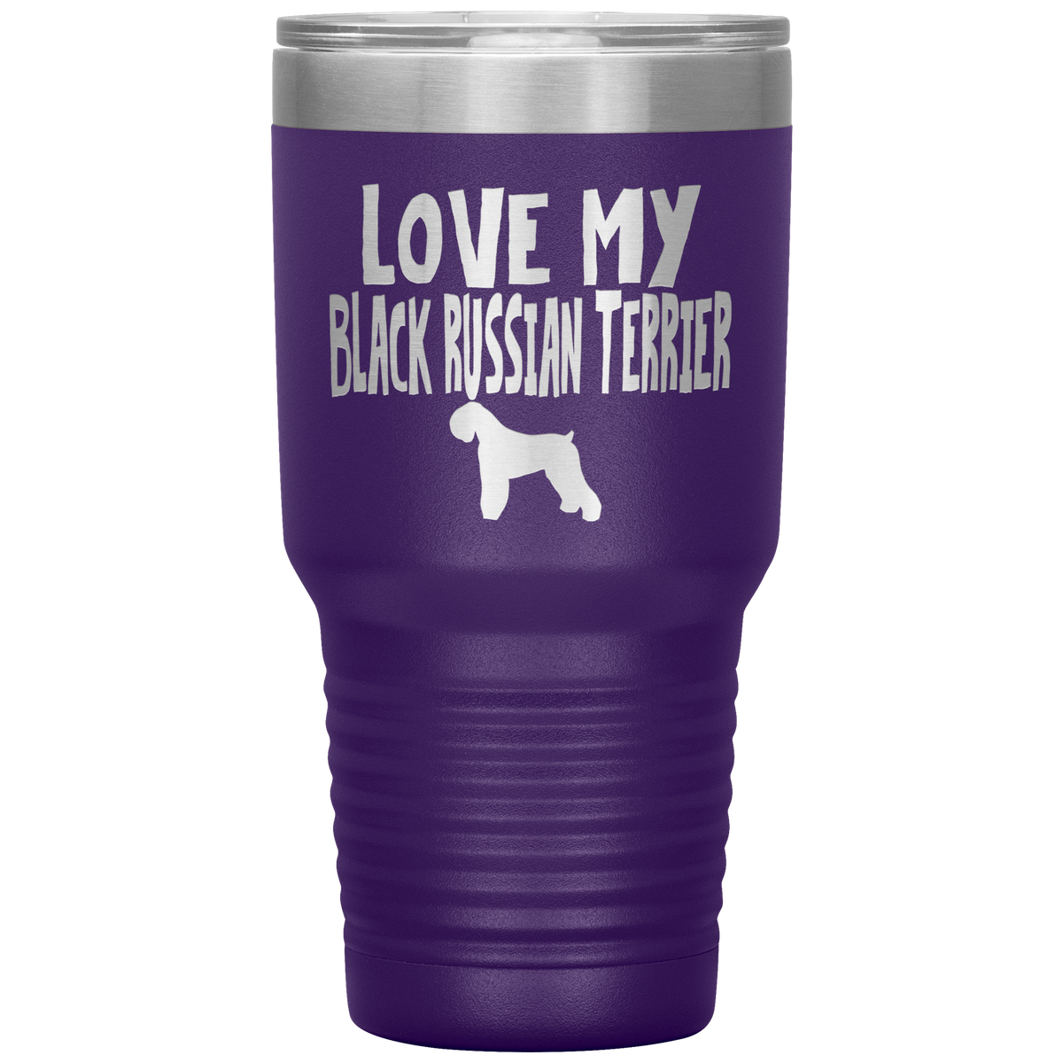 Love My Black Russian Terrier 30 Oz Vacuum Tumbler