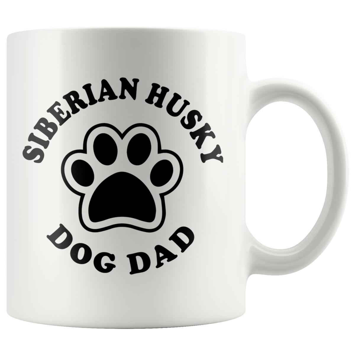Siberian Husky Dog Dad Coffee / Tea Ceramic Mug - 11oz / 15oz