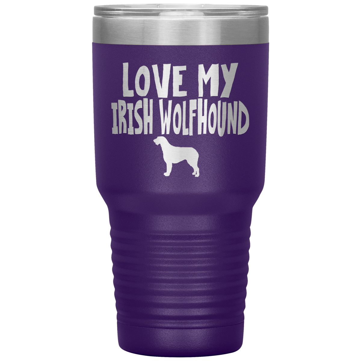 Love My Irish Wolfhound 30 Oz Vacuum Tumbler