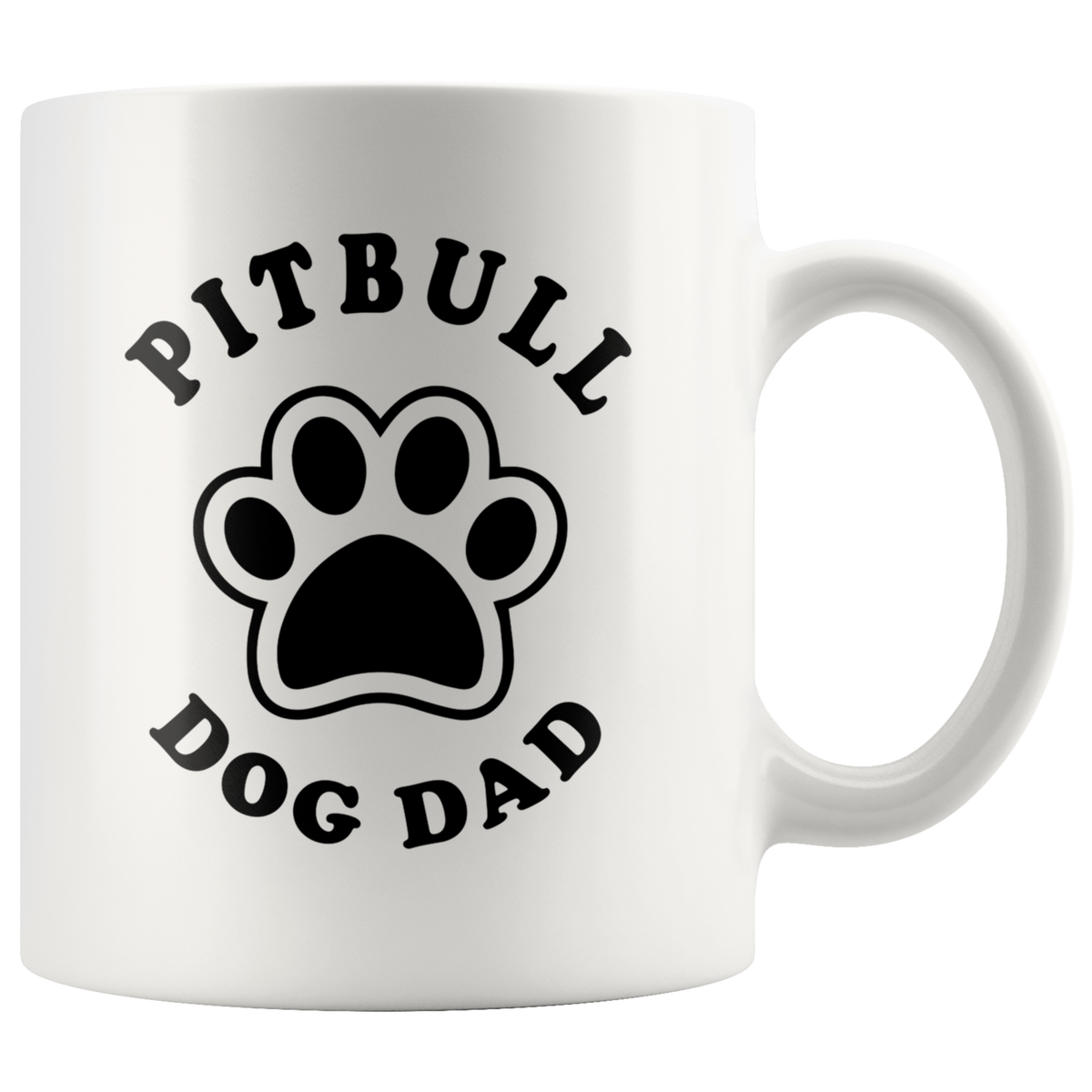 Pitbull Dog Dad Coffee / Tea Ceramic Mug - 11oz / 15oz