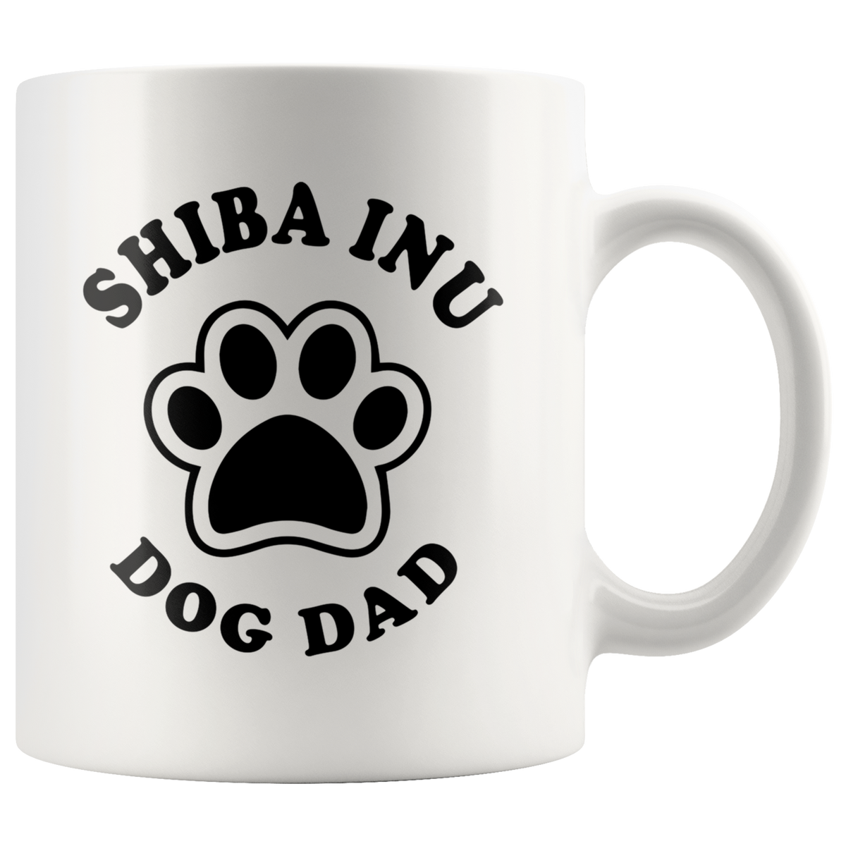 Shiba Inu Dog Dad Coffee / Tea Ceramic Mug - 11oz / 15oz
