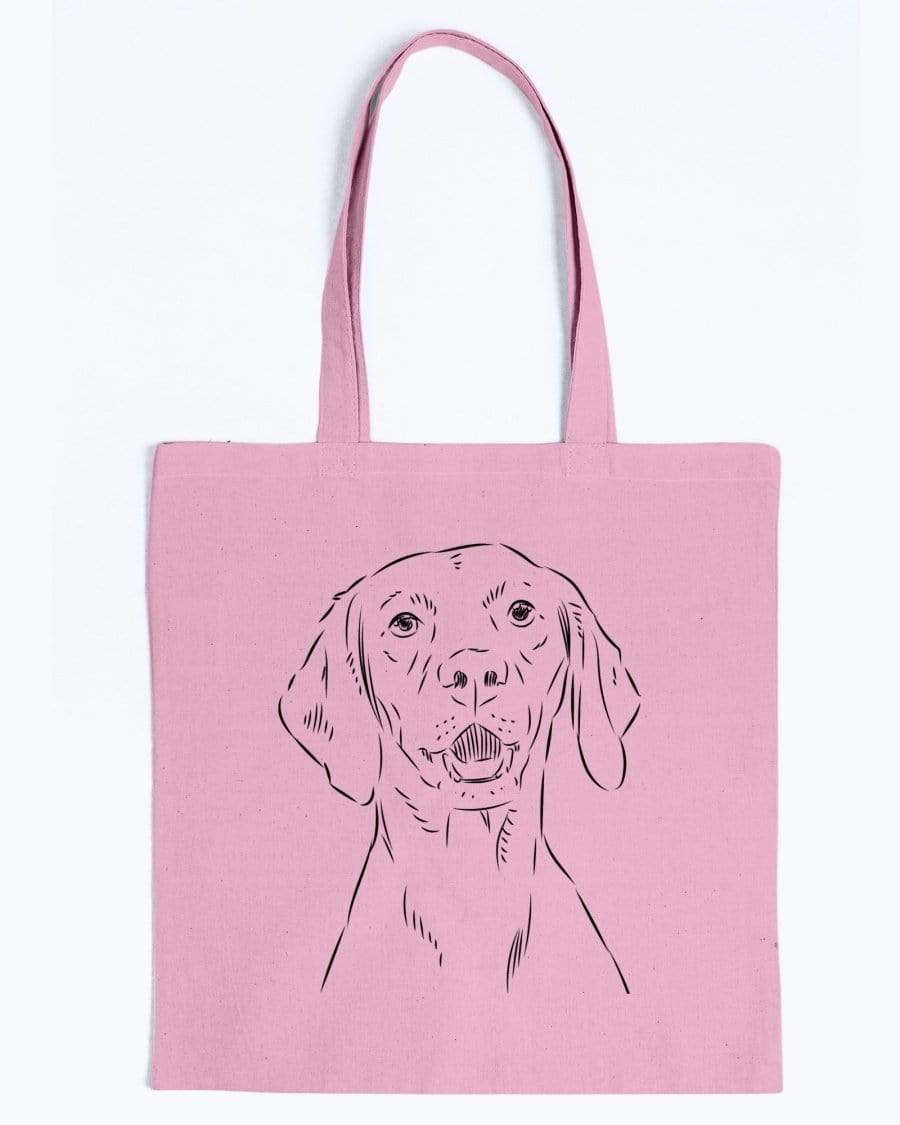 Vizsla Doodle Dogs Canvas Tote Bag Accessories Pink / M