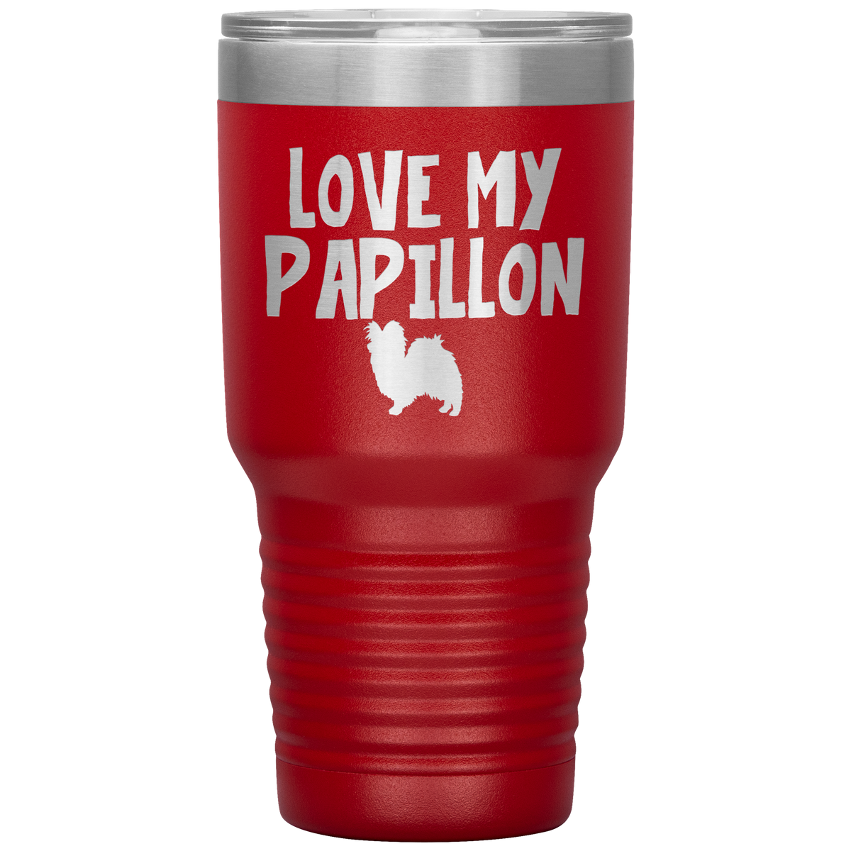 Love My Papillon 30 Oz Vacuum Tumbler