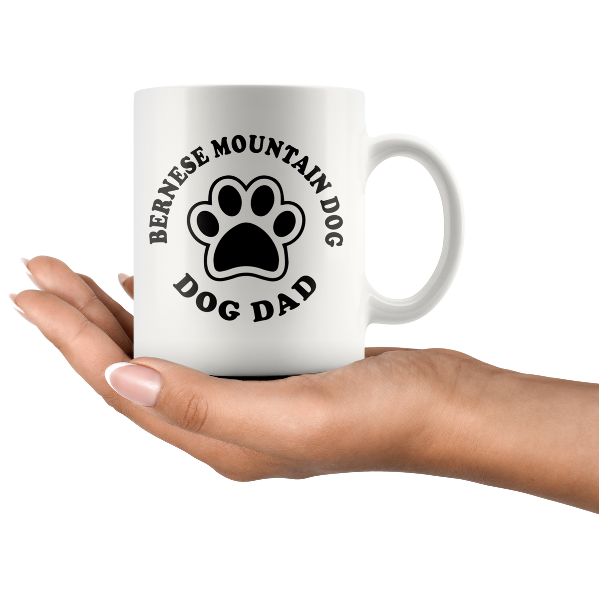 Bernese Mountain Dog Dad Coffee / Tea Ceramic Mug - 11oz / 15oz