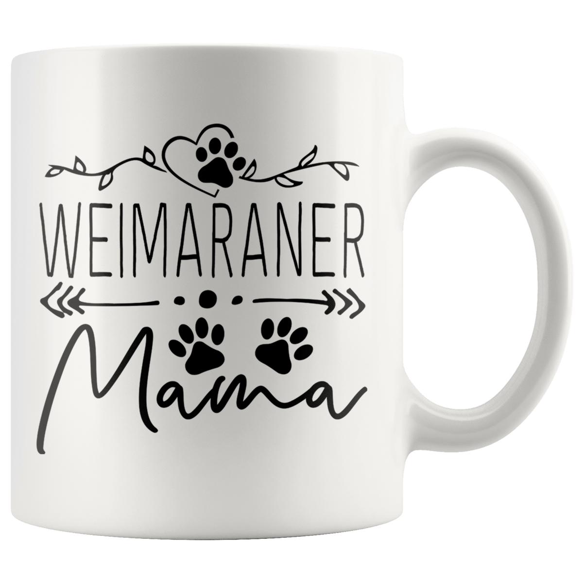 Weimaraner Dog Mama Coffee / Tea Ceramic Mug - 11oz / 15oz Drinkware 11oz Mug