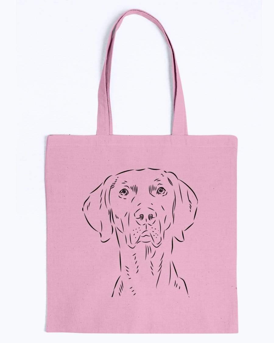 Weimaraner Doodle Dogs Canvas Tote Bag Accessories Pink / M