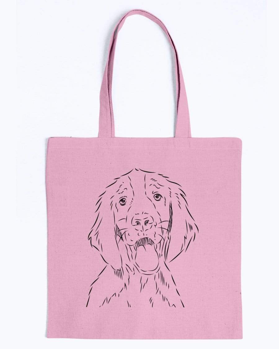 Welsh Springer Spaniel Doodle Dogs Canvas Tote Bag Accessories Pink / M