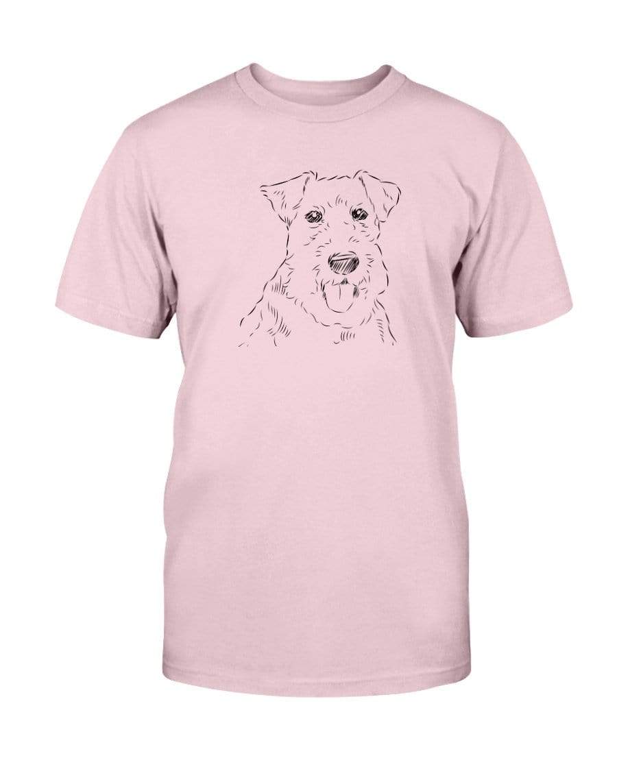 Welsh Terrier Doodle Doggies Super Soft Unisex T-Shirt Shirts Pink / S