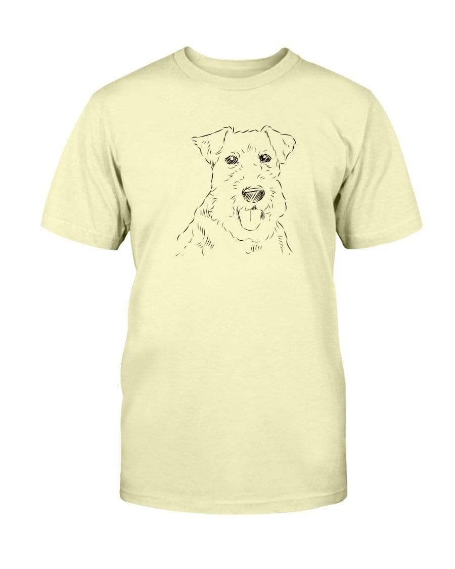 Welsh Terrier Doodle Doggies Super Soft Unisex T-Shirt Shirts Yellow / S