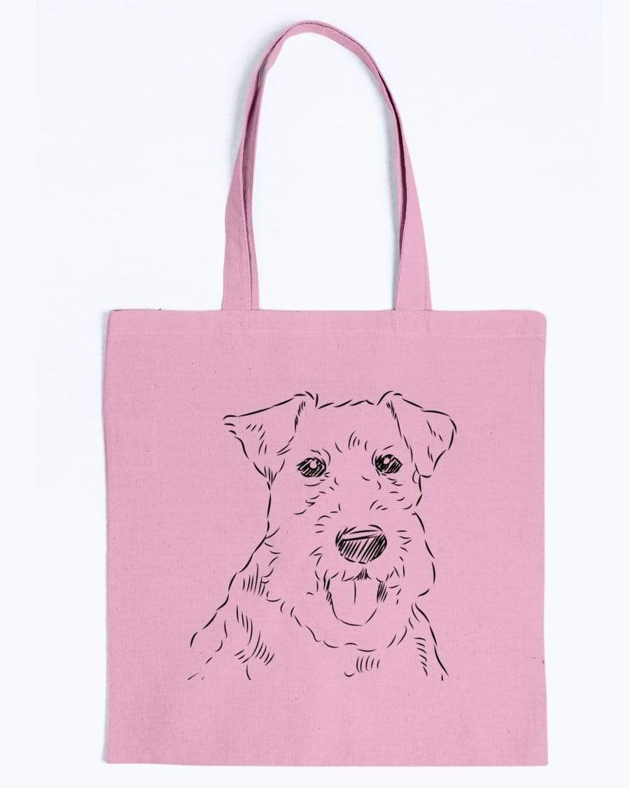 Welsh Terrier Doodle Dogs Canvas Tote Bag Accessories Pink / M