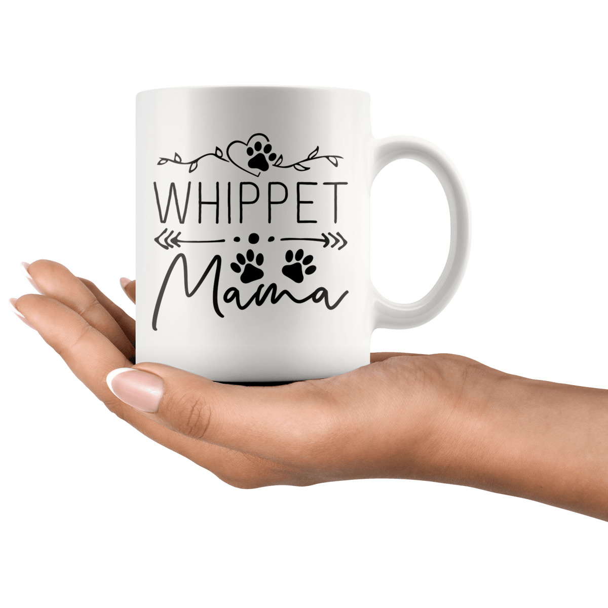 Whippet Dog Mama Coffee / Tea Ceramic Mug - 11oz / 15oz Drinkware
