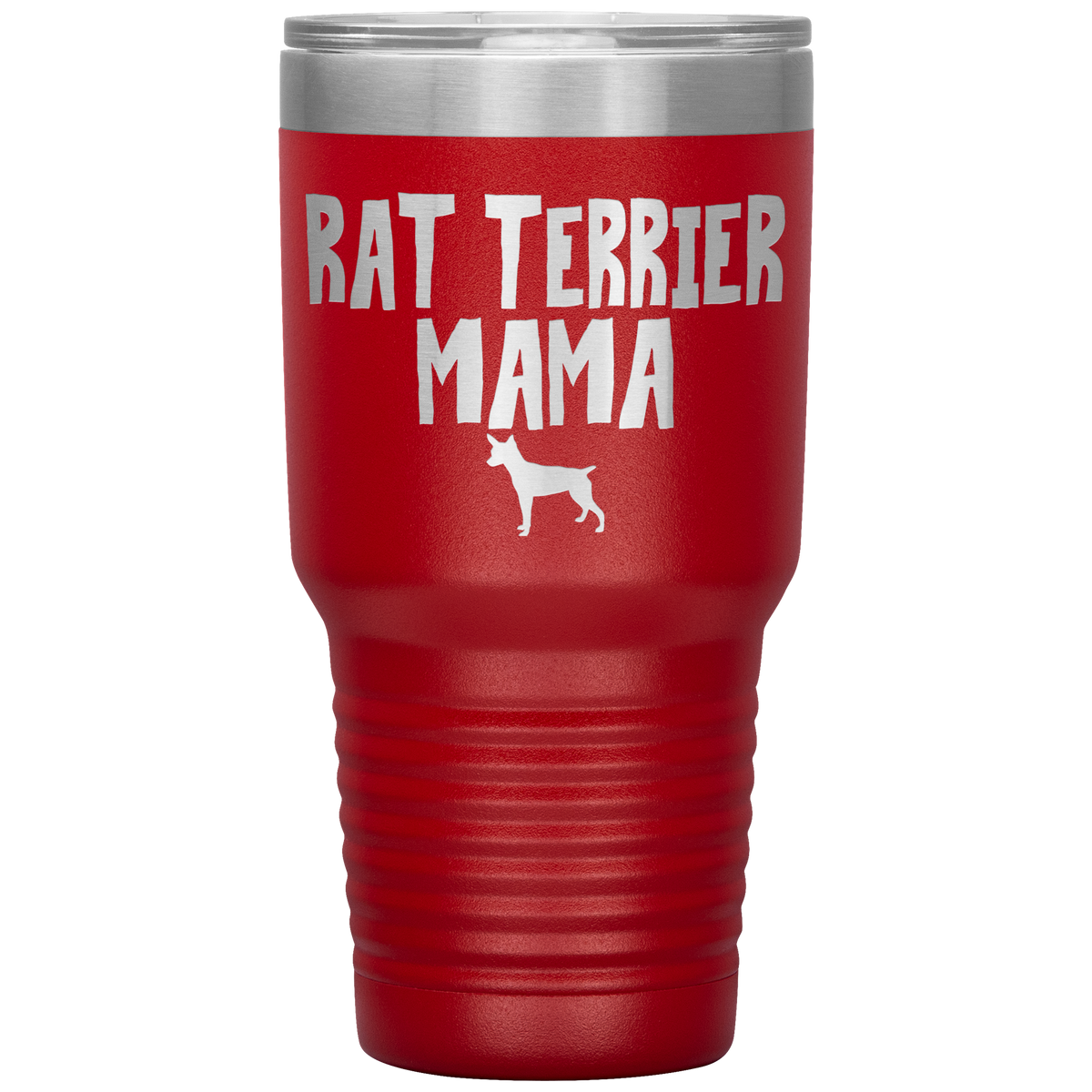 Rat Terrier Mama 30 Oz Vacuum Tumbler