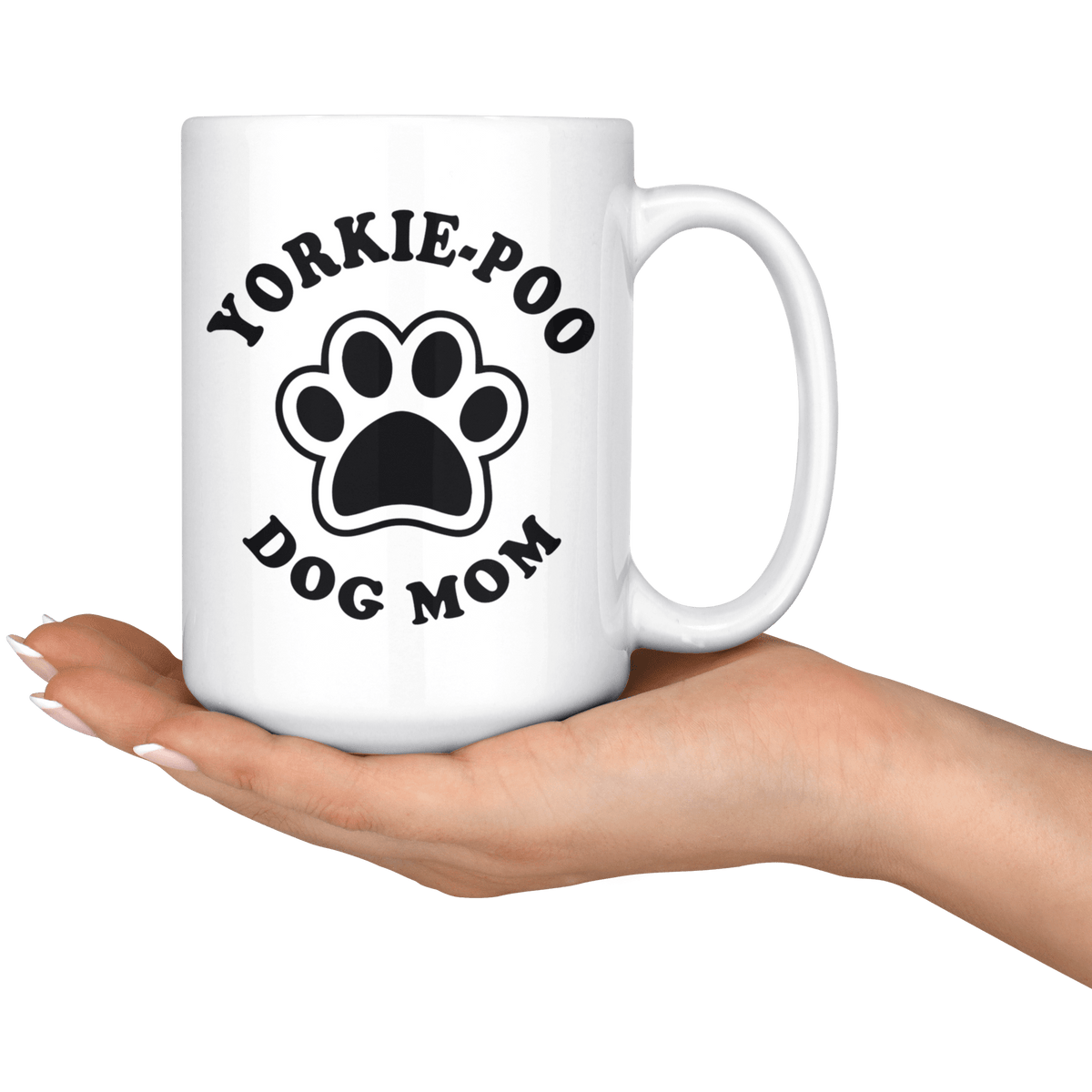 Yorkie-Poo Dog Mom Coffee / Tea Ceramic Mug - 11oz / 15oz Drinkware