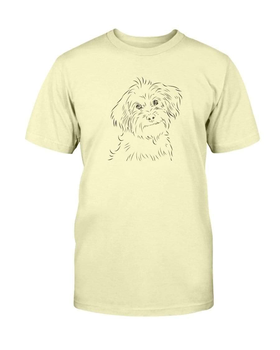 Yorkipoo Doodle Doggies Super Soft Unisex T-Shirt Shirts Yellow / S