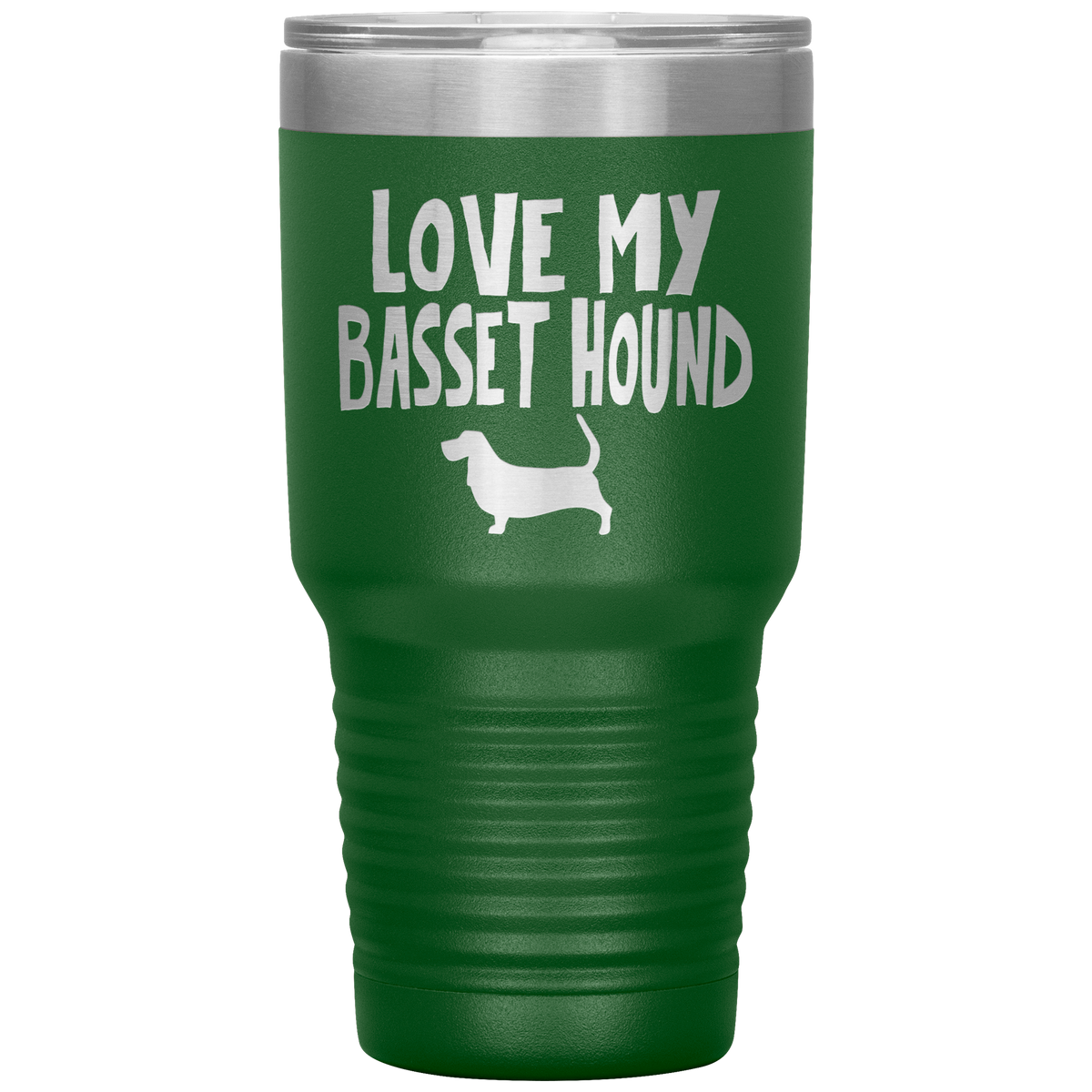Love My Basset Hound 30 Oz Vacuum Tumbler