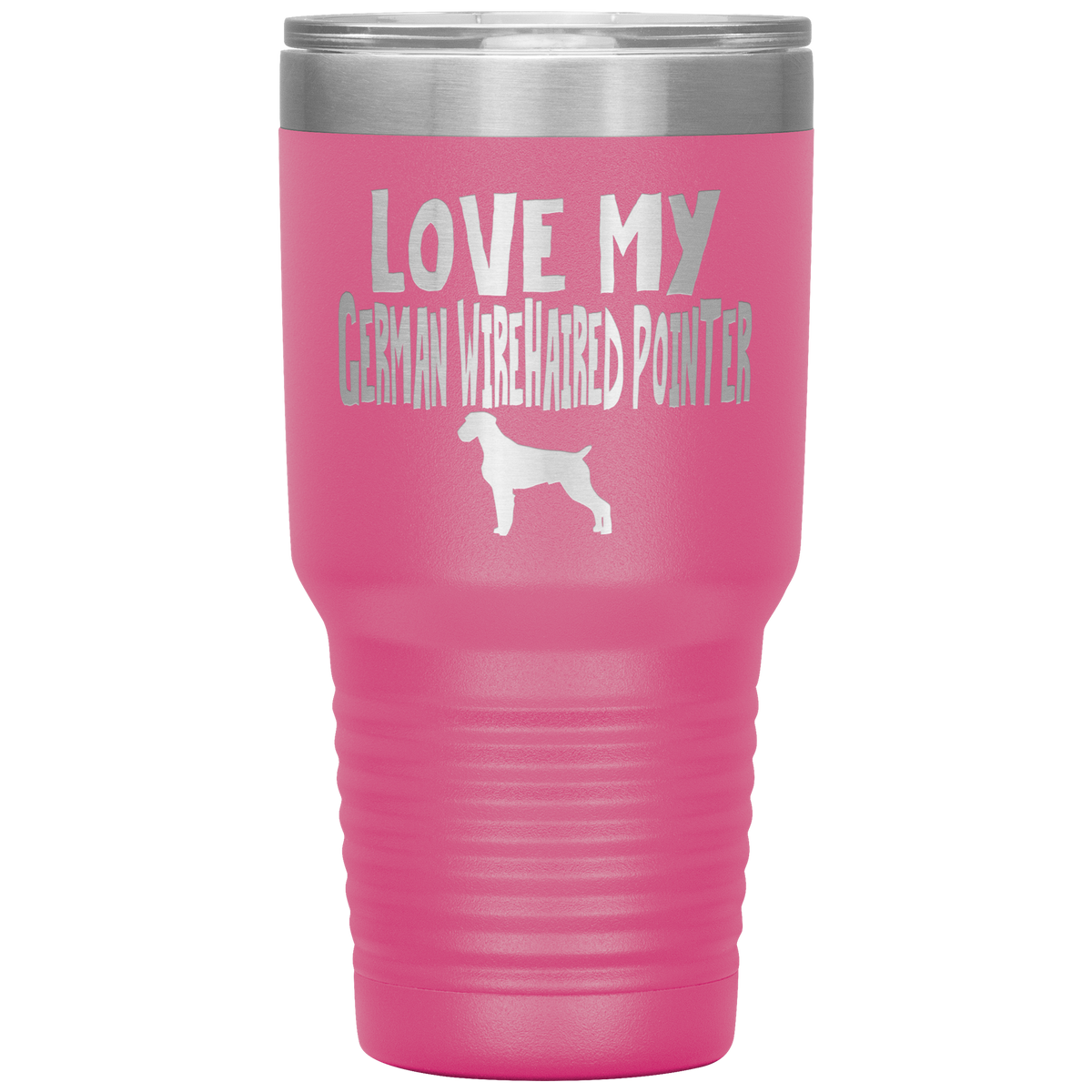 Love My German Wirehaired Pointer 30 Oz Vacuum Tumbler